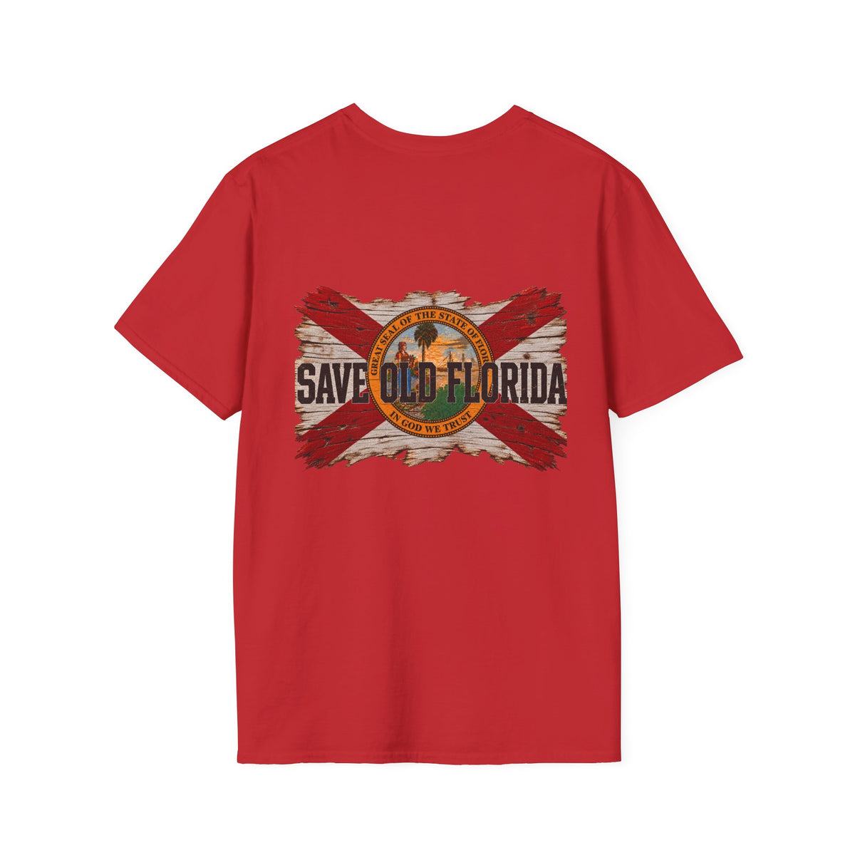 Design on Back, Save Old Florida T-Shirt