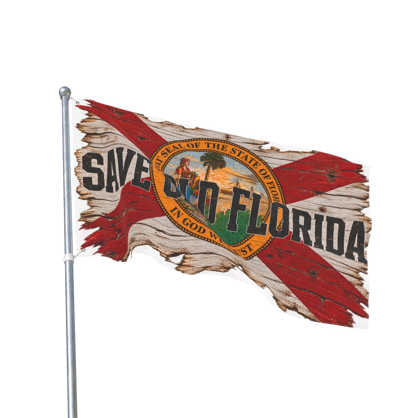 Large Double Sided 3x5 Flag “Save Old Florida”