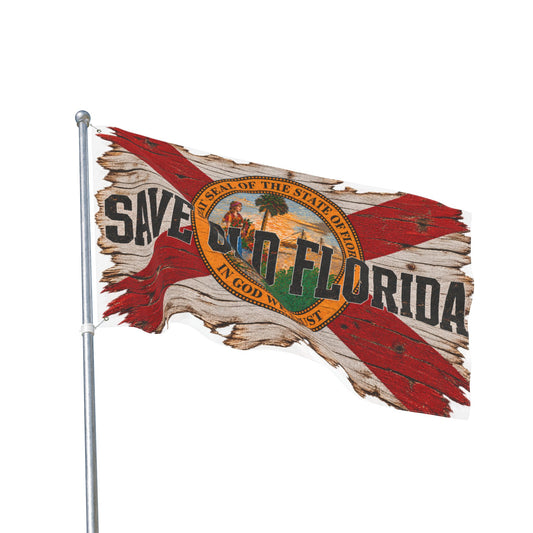 Large Double Sided 3x5 Flag “Save Old Florida”
