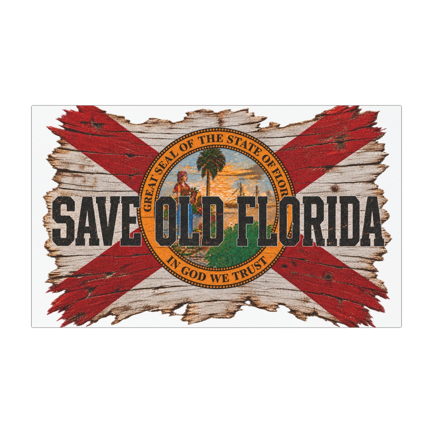 Save Old Florida Car Magnet