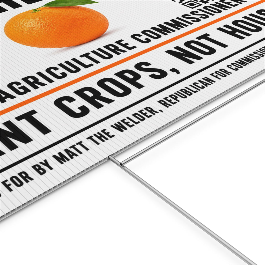 Plastic Yard Sign