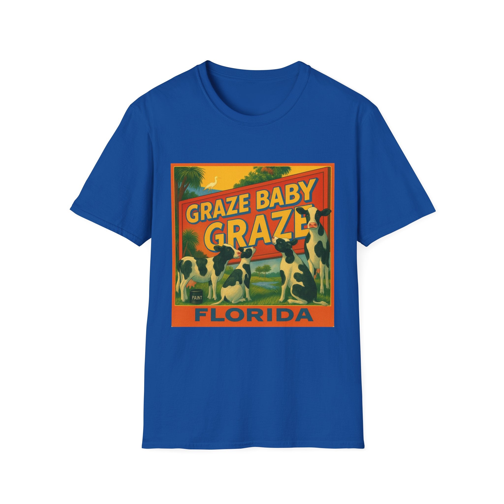 Graze Baby Graze Florida T-Shirt — Vintage Cows Campaign Tee (Matt the Welder for Agriculture Commissioner)