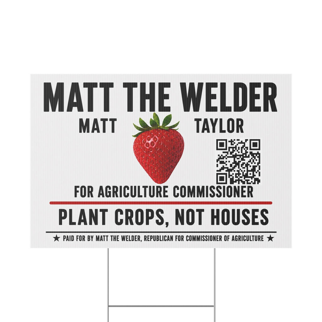 Plastic Yard Sign