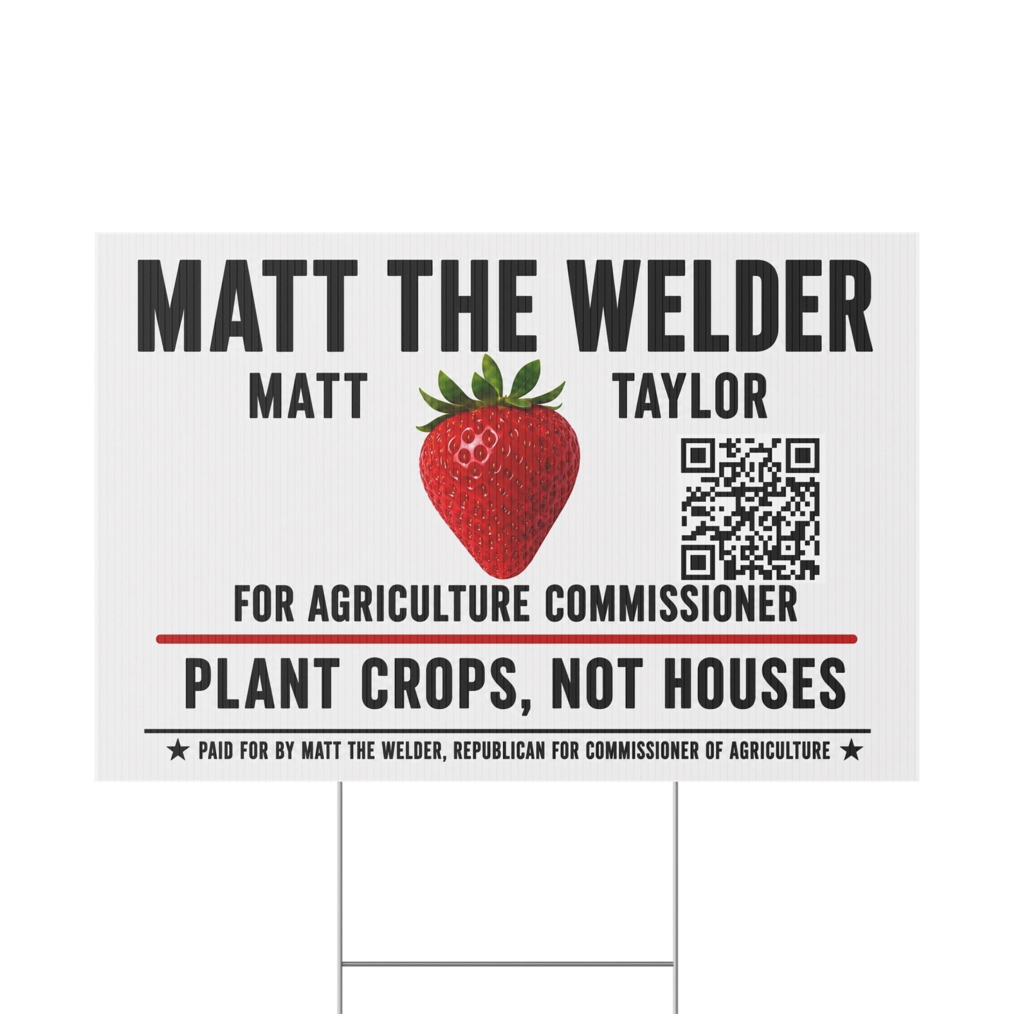 Plastic Yard Sign