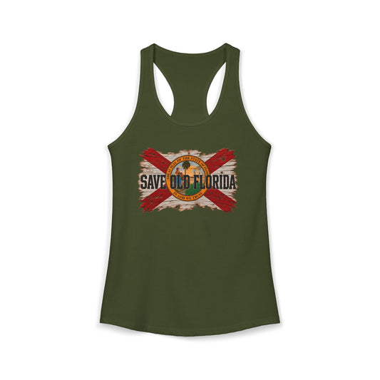 Save Old Florida Women's Racerback Tank