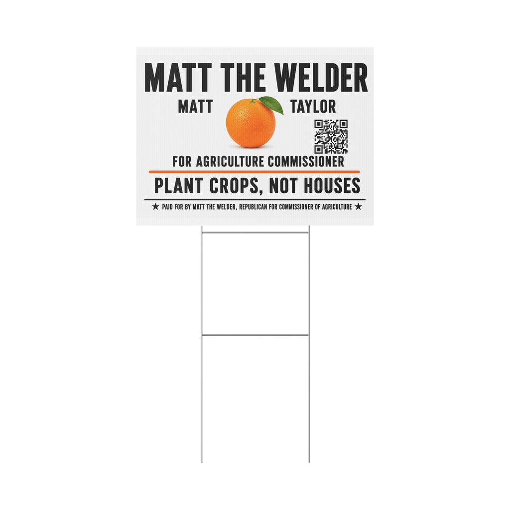 Plastic Yard Sign