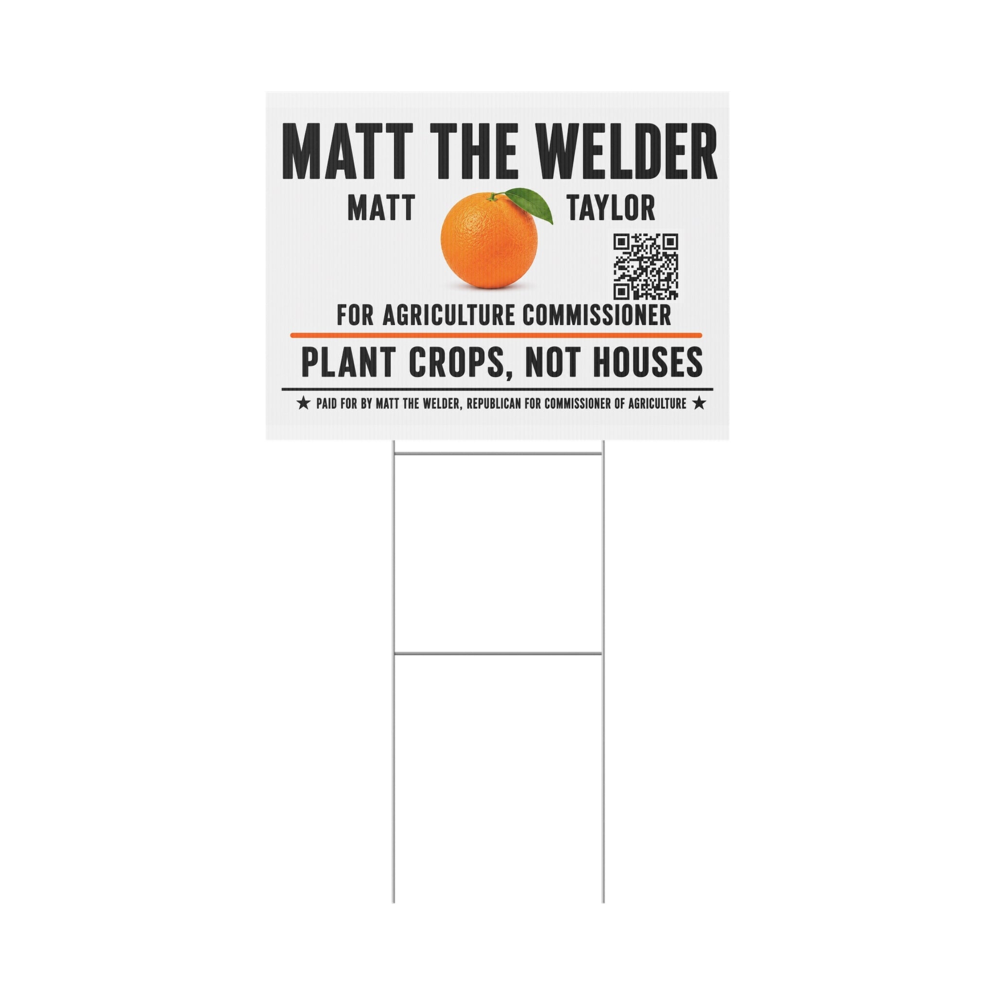 Plastic Yard Sign