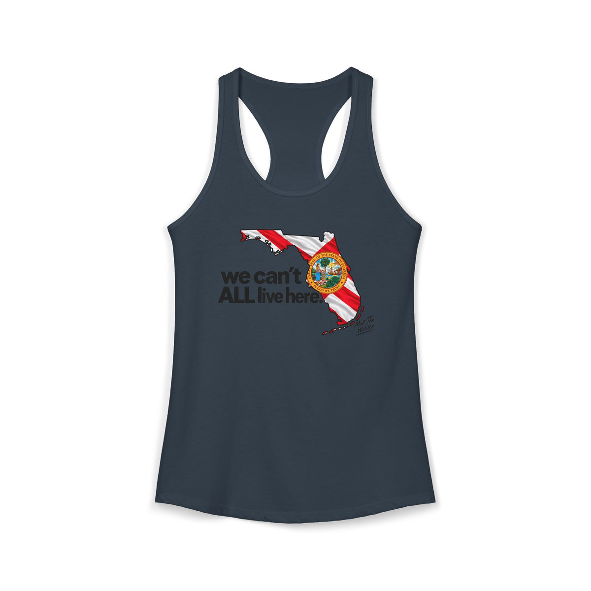 We Cant All Live Here Women's Ideal Racerback Tank