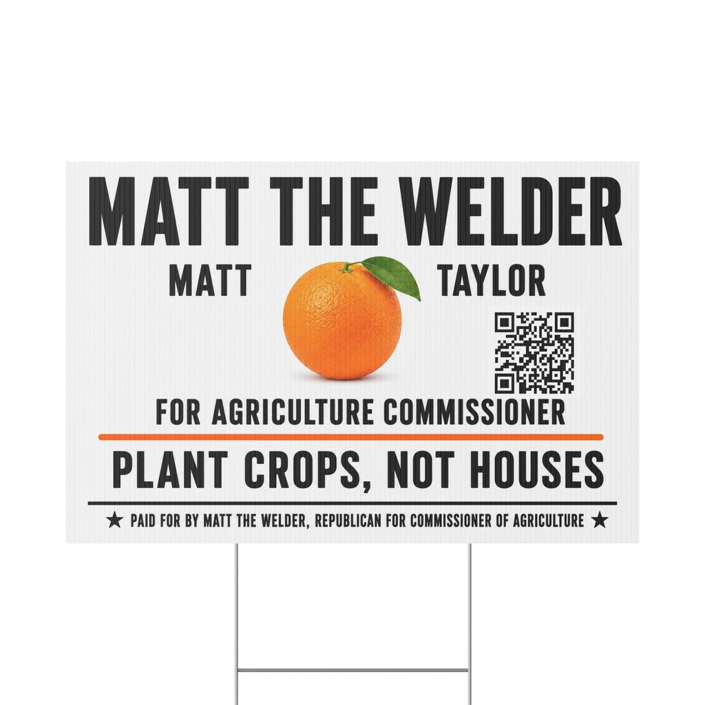 Plastic Yard Sign