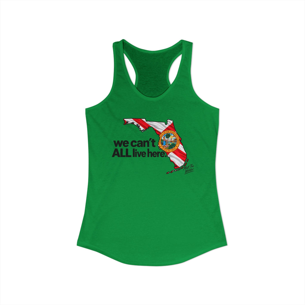 We Cant All Live Here Women's Ideal Racerback Tank