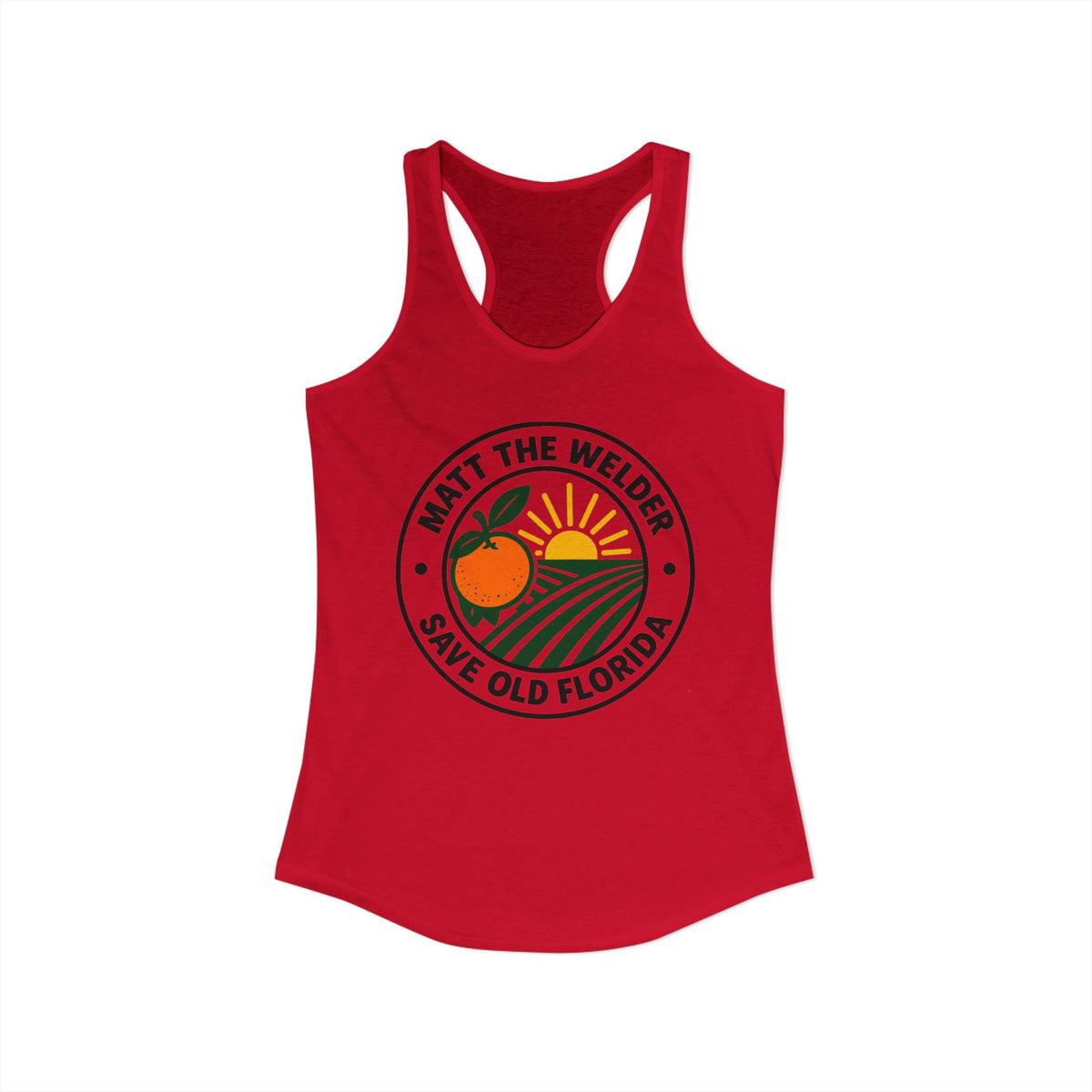 Matt The Welder Women's Ideal Racerback Tank