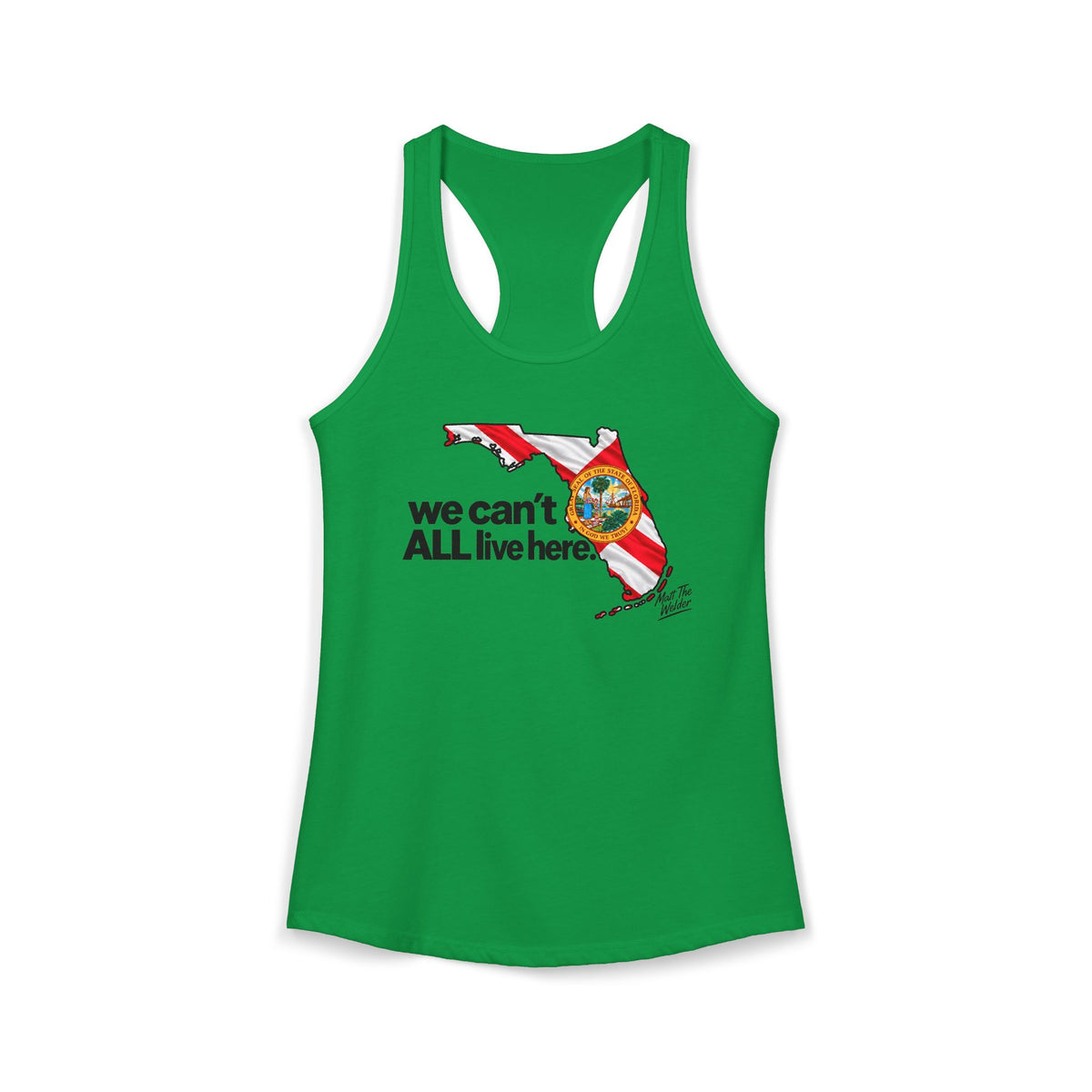 We Cant All Live Here Women's Ideal Racerback Tank
