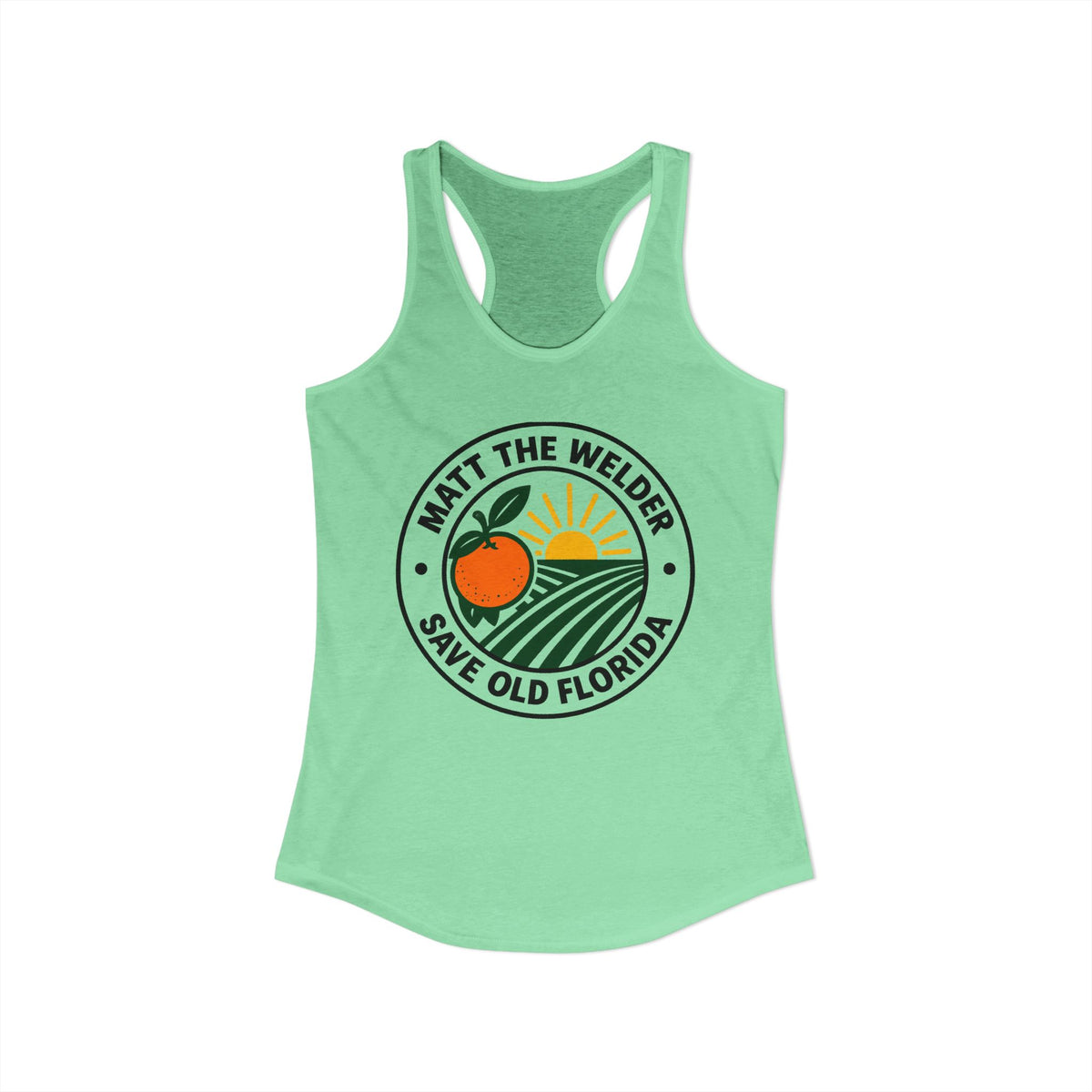 Matt The Welder Women's Ideal Racerback Tank