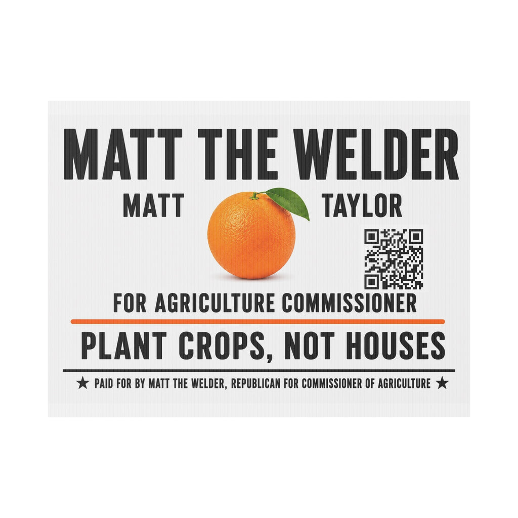 Plastic Yard Sign