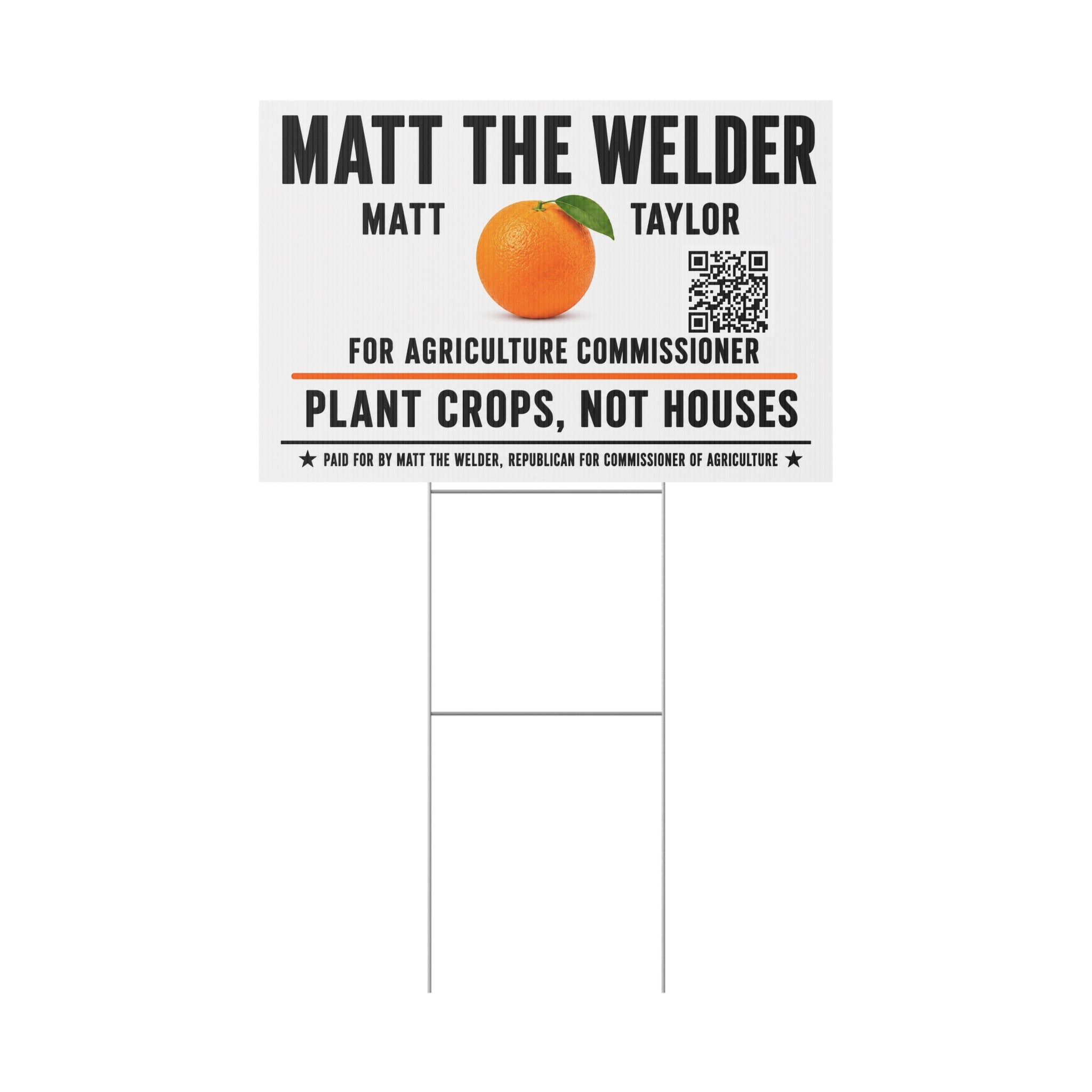 Plastic Yard Sign