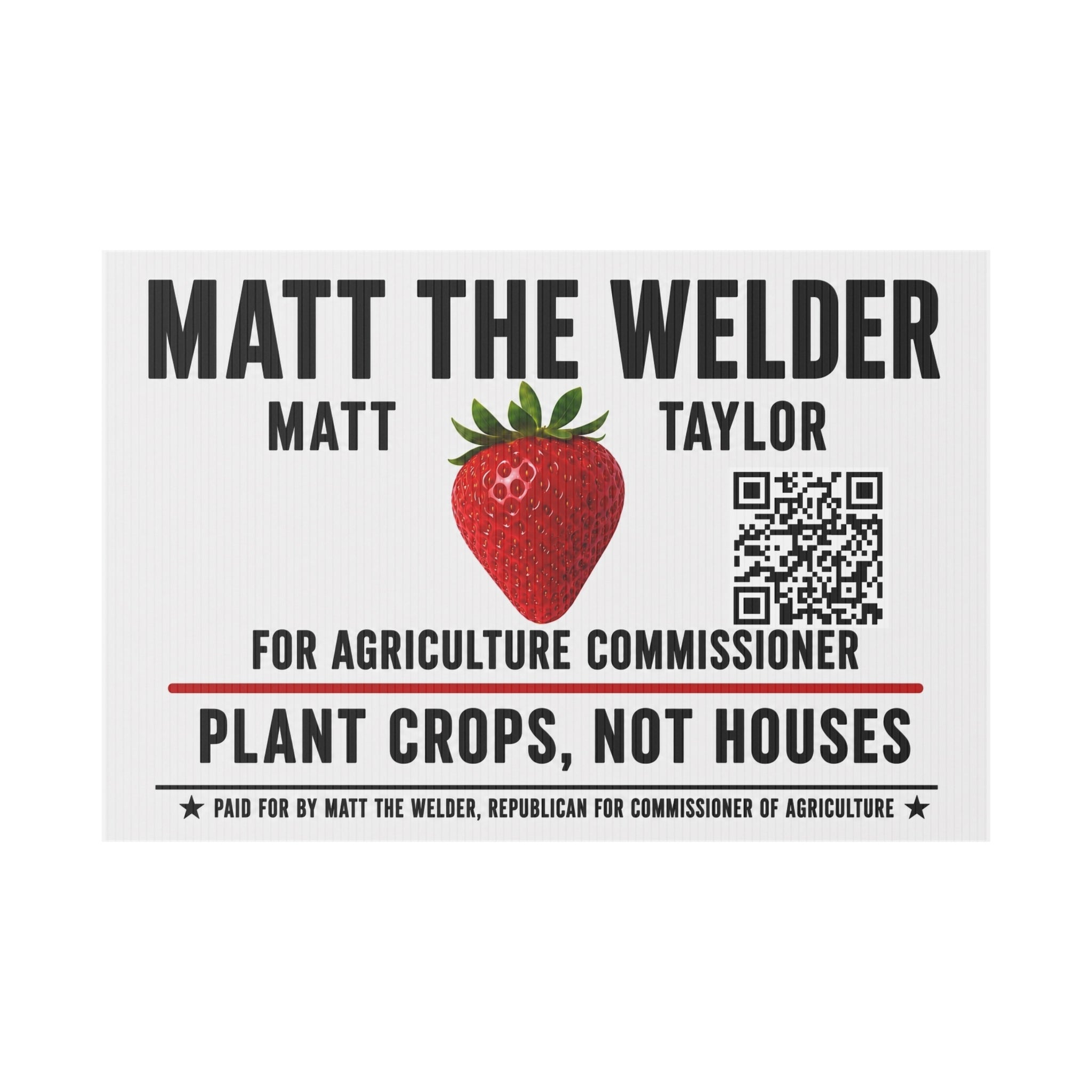Plastic Yard Sign