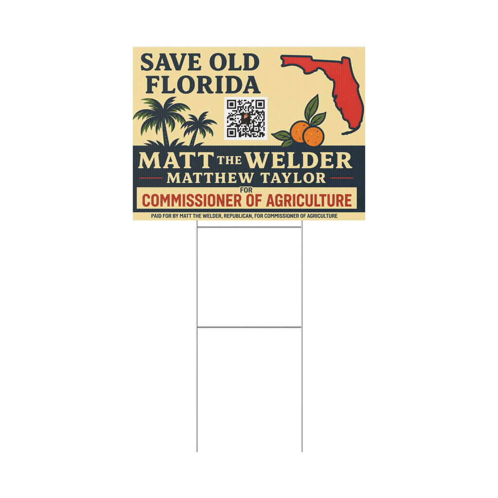 Plastic Yard Sign