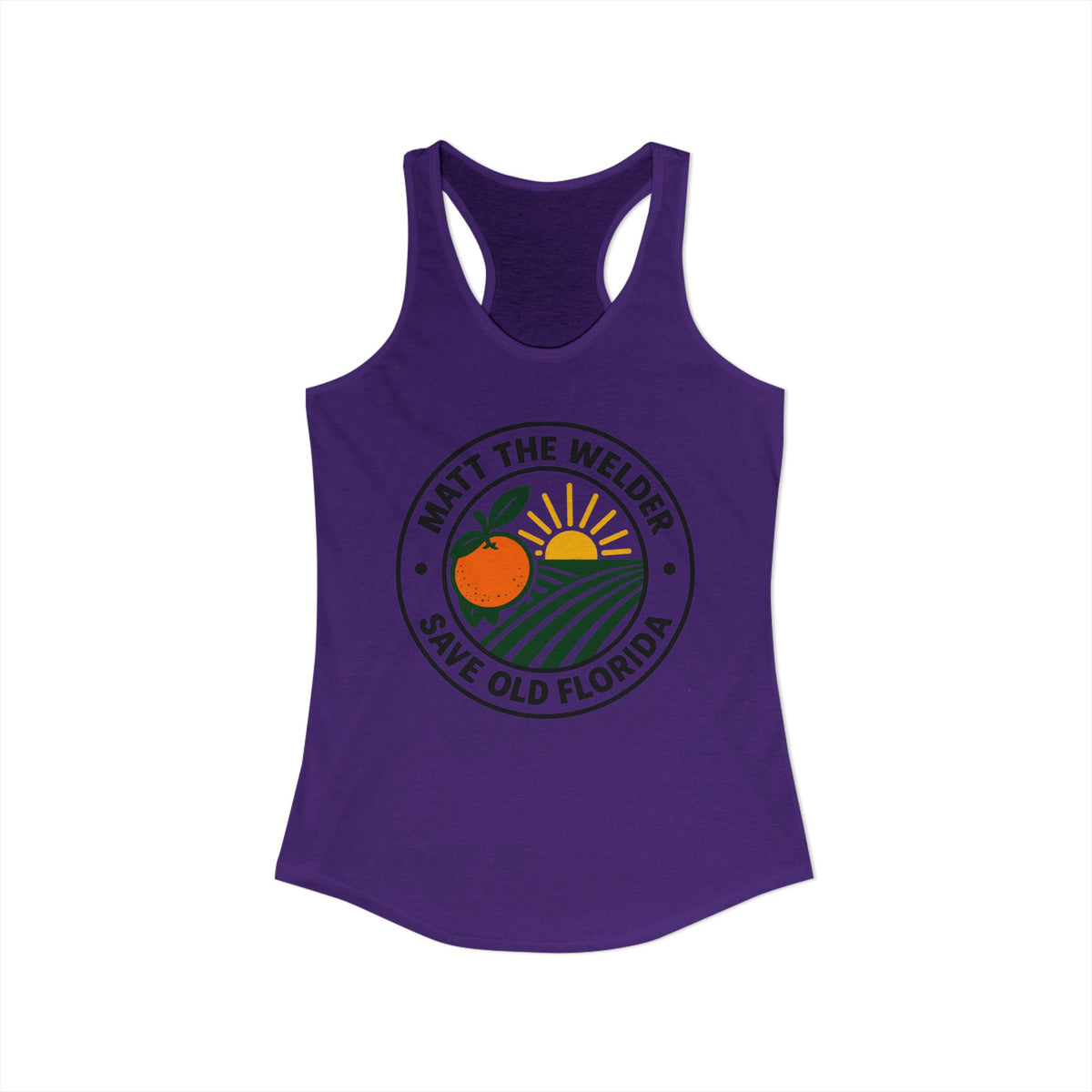 Matt The Welder Women's Ideal Racerback Tank