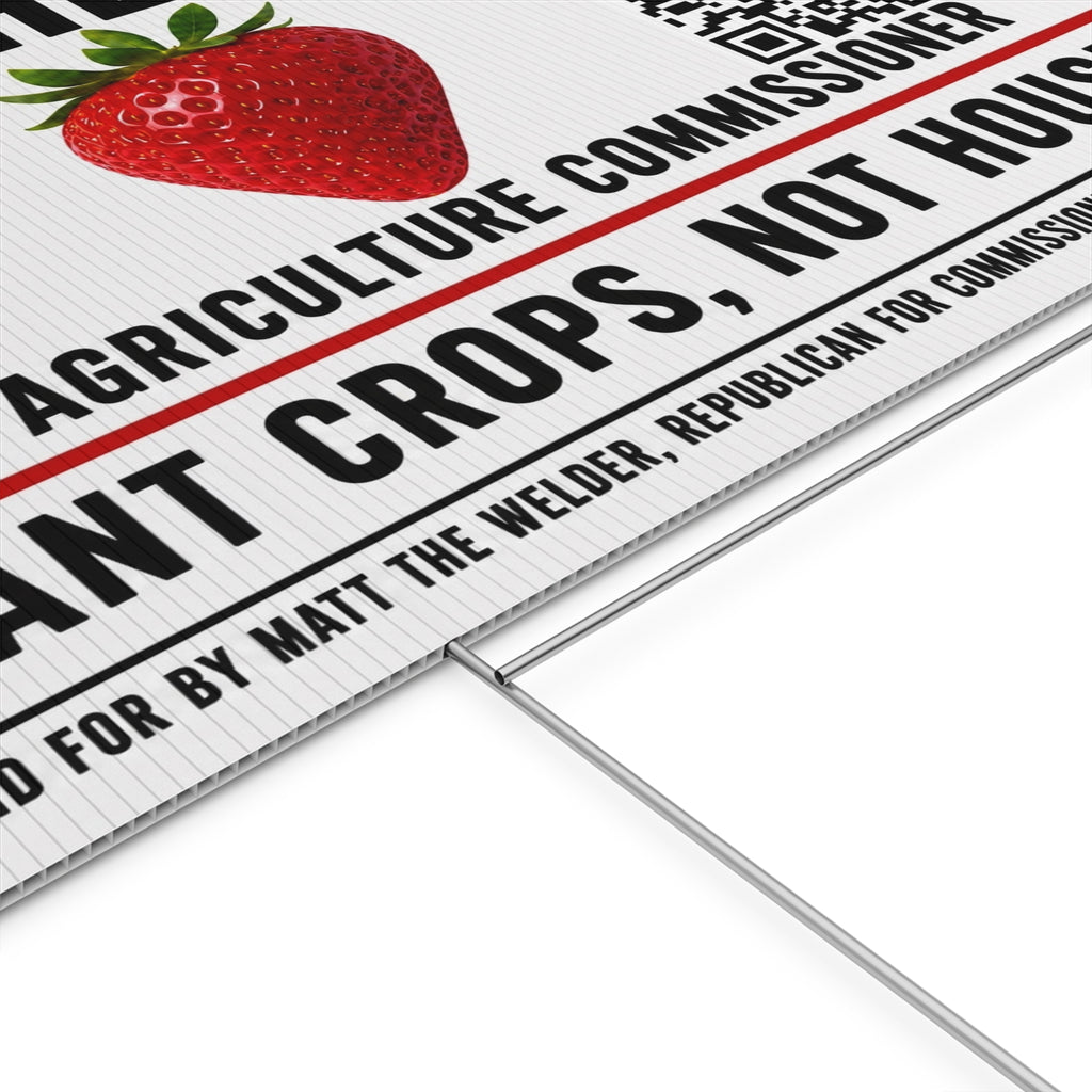 Plastic Yard Sign