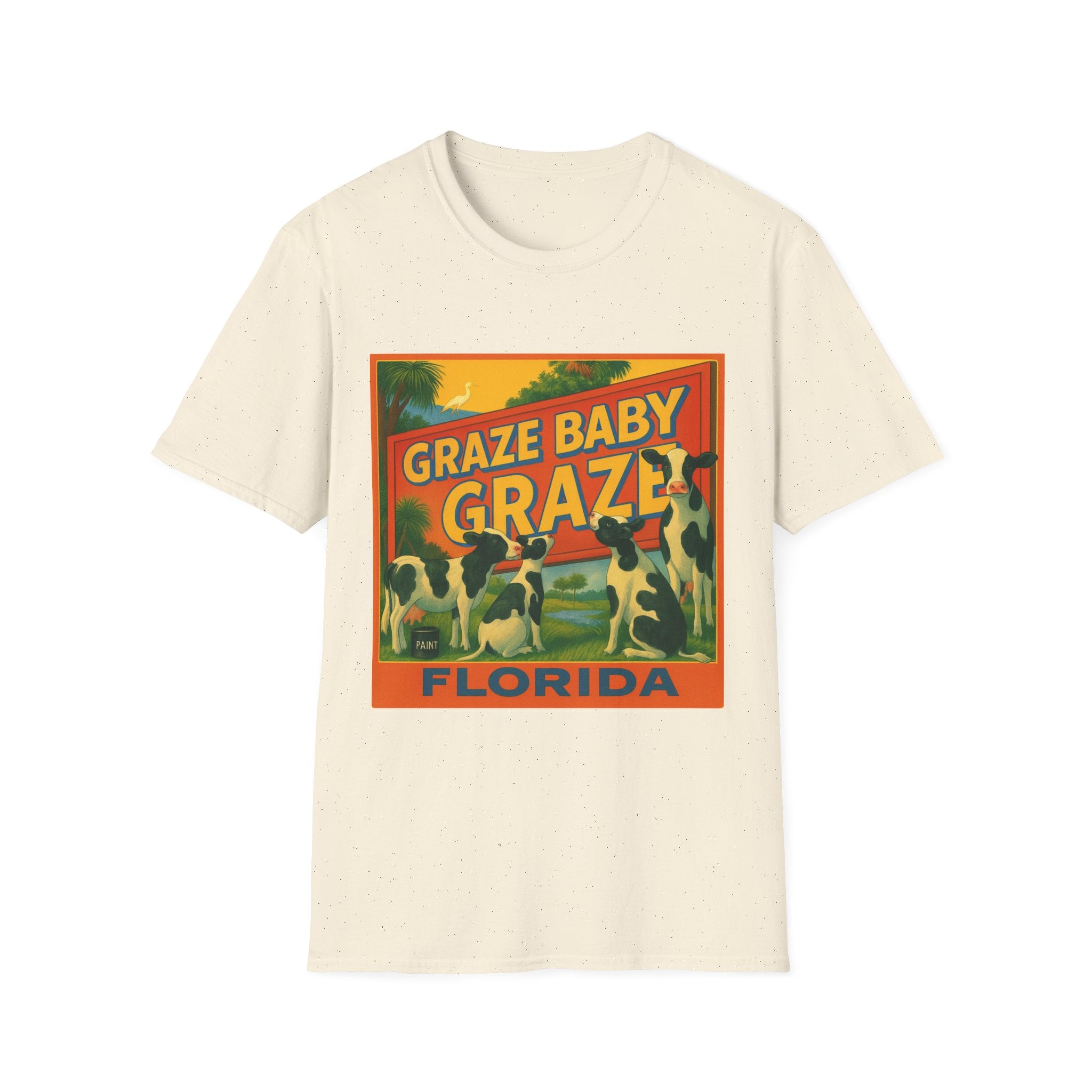Graze Baby Graze Florida T-Shirt — Vintage Cows Campaign Tee (Matt the Welder for Agriculture Commissioner)