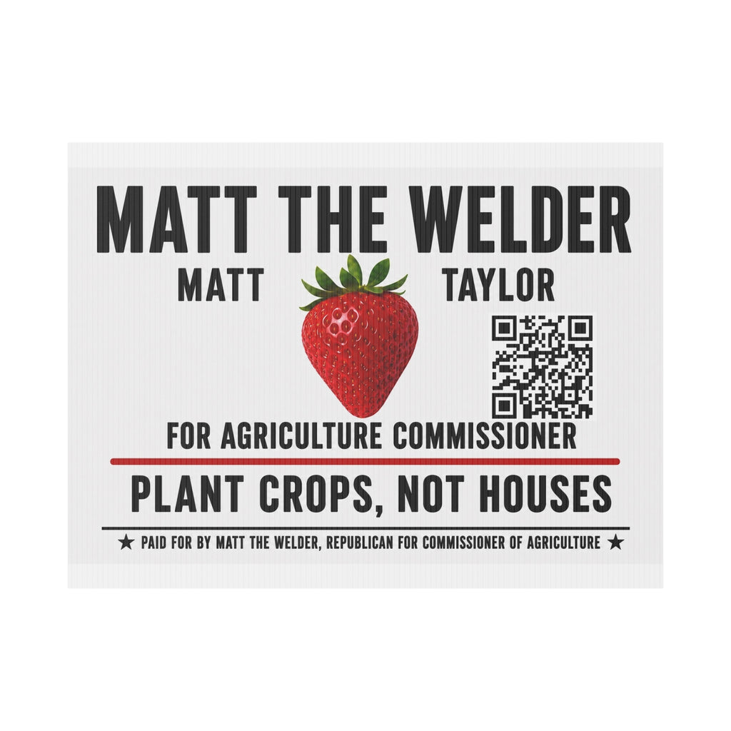 Plastic Yard Sign