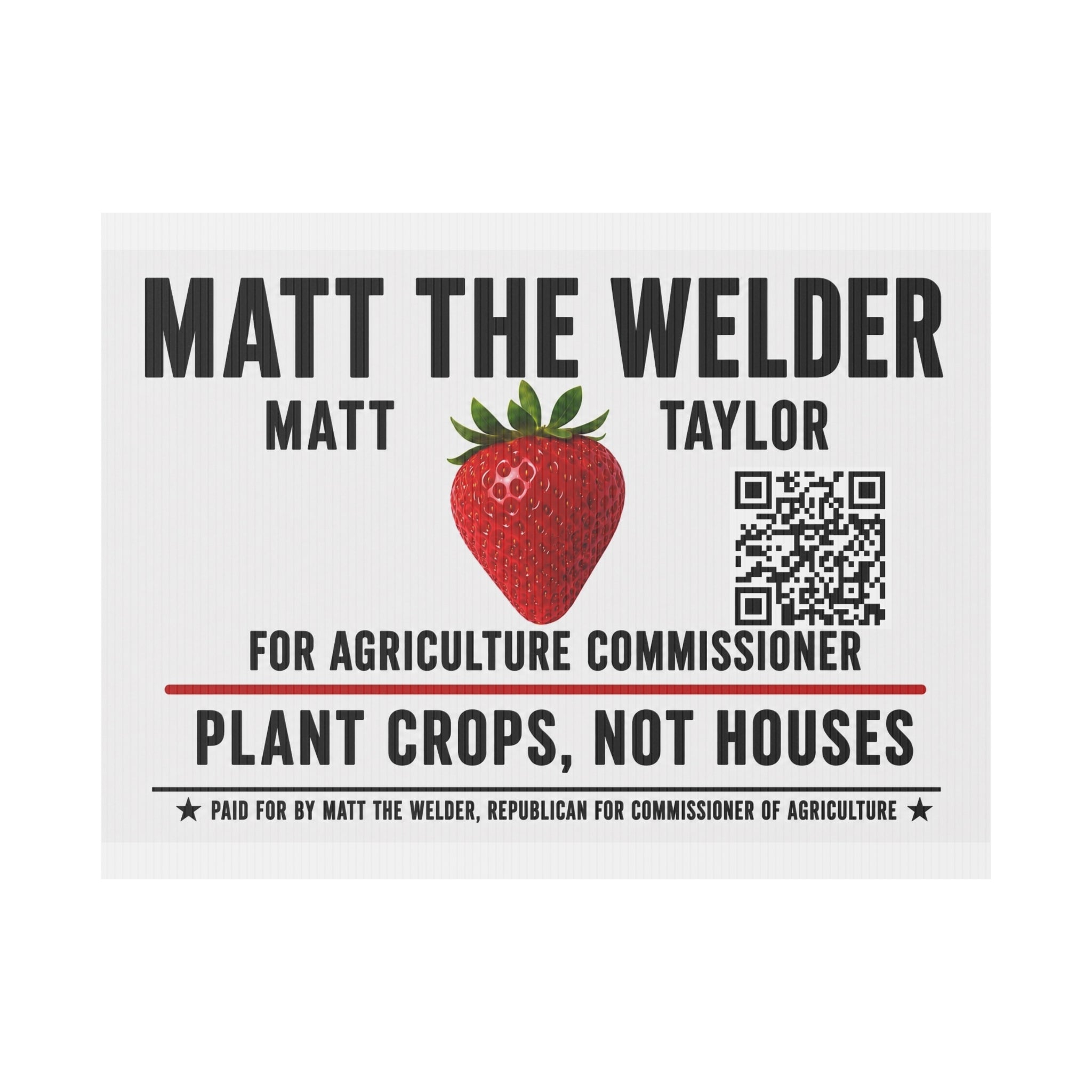 Plastic Yard Sign
