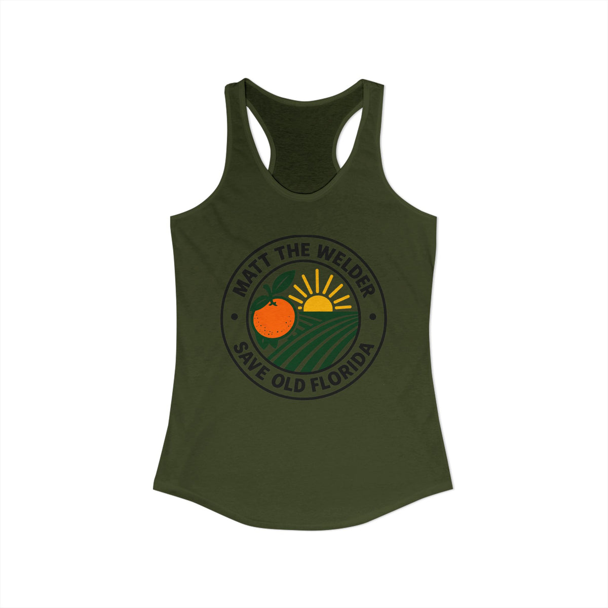 Matt The Welder Women's Ideal Racerback Tank