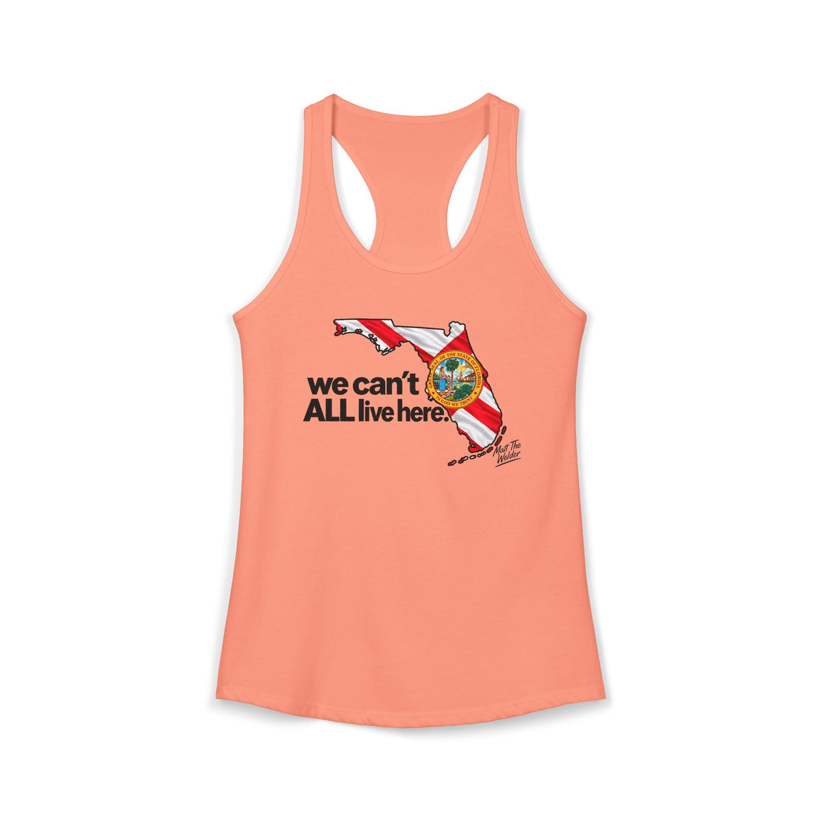 We Cant All Live Here Women's Ideal Racerback Tank