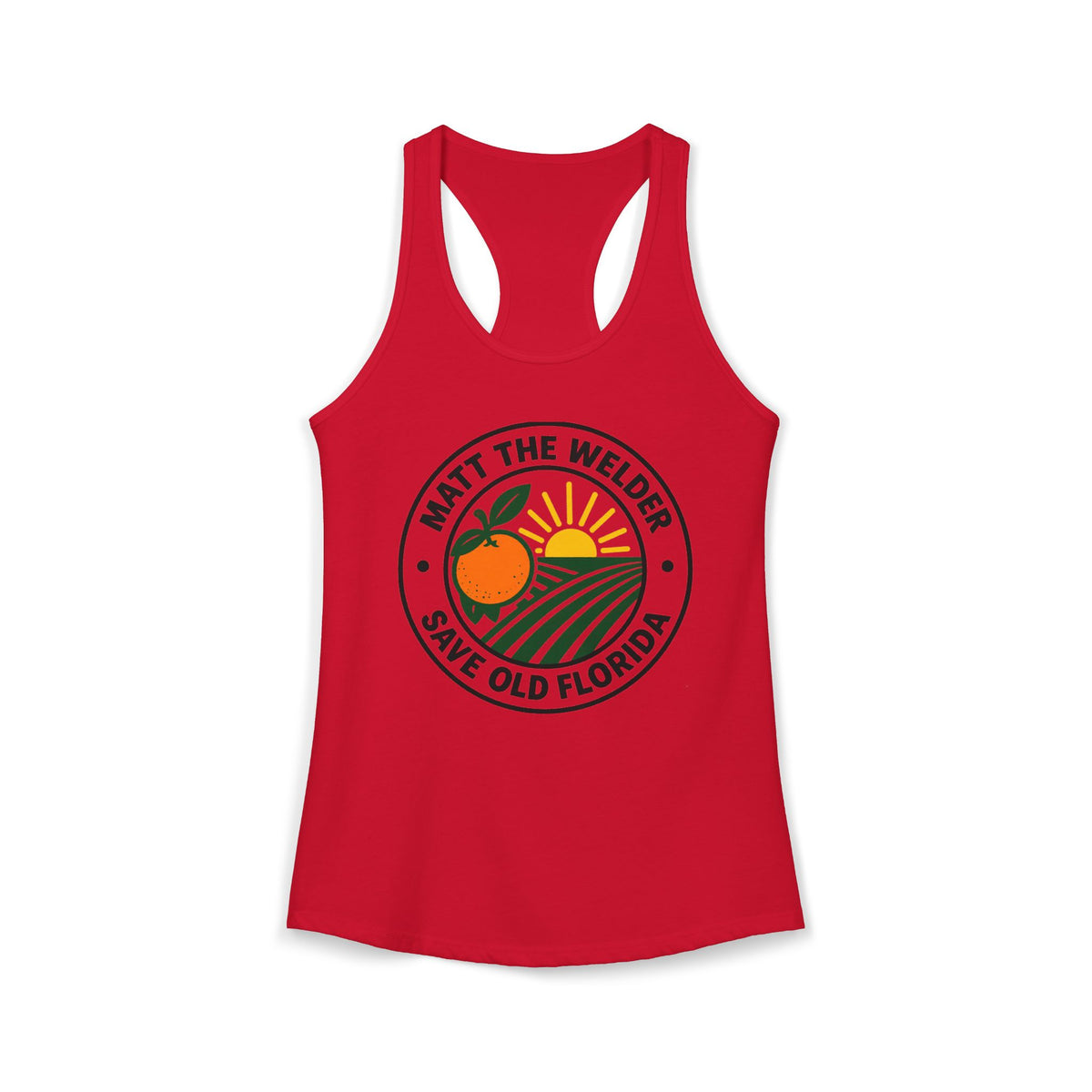 Matt The Welder Women's Ideal Racerback Tank