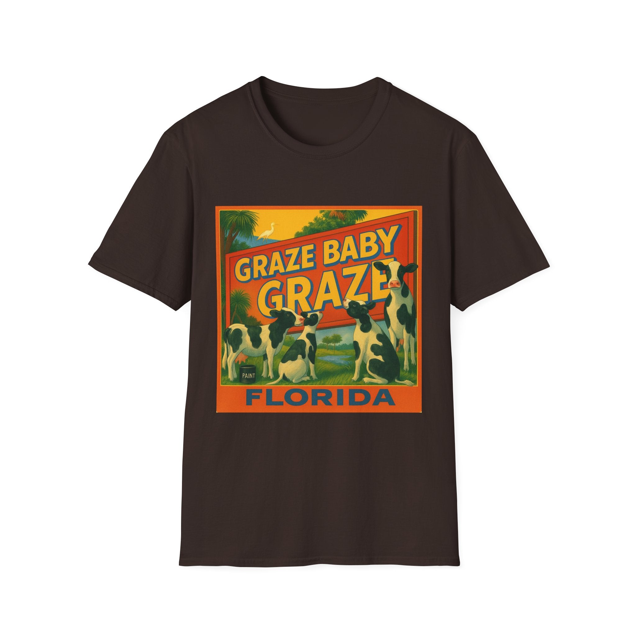 Graze Baby Graze Florida T-Shirt — Vintage Cows Campaign Tee (Matt the Welder for Agriculture Commissioner)