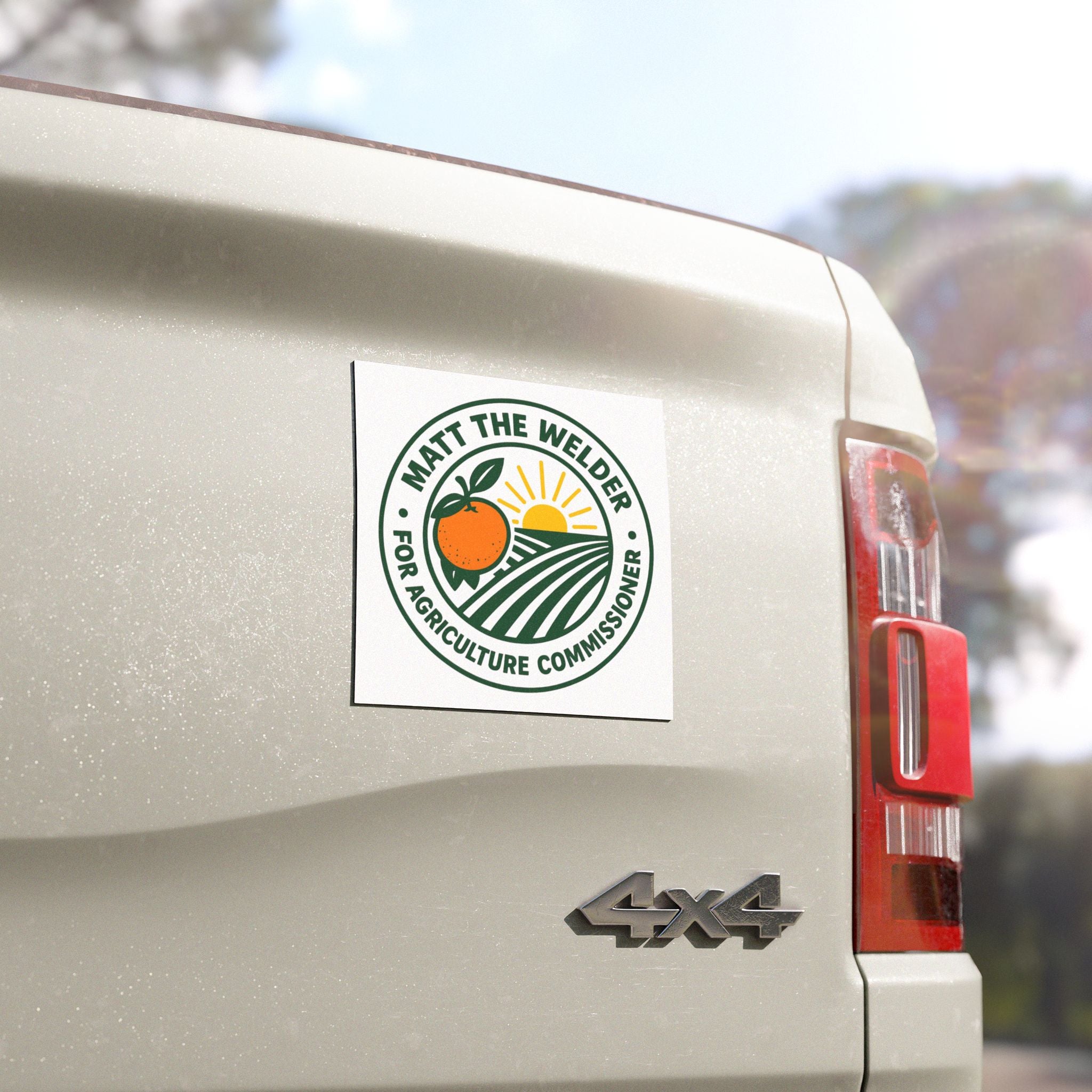 Car Magnet — 'Matt the Welder for Agriculture Commissioner' Campaign Logo
