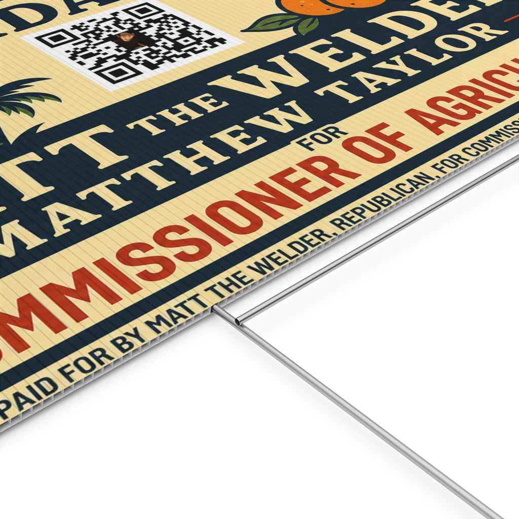 Plastic Yard Sign