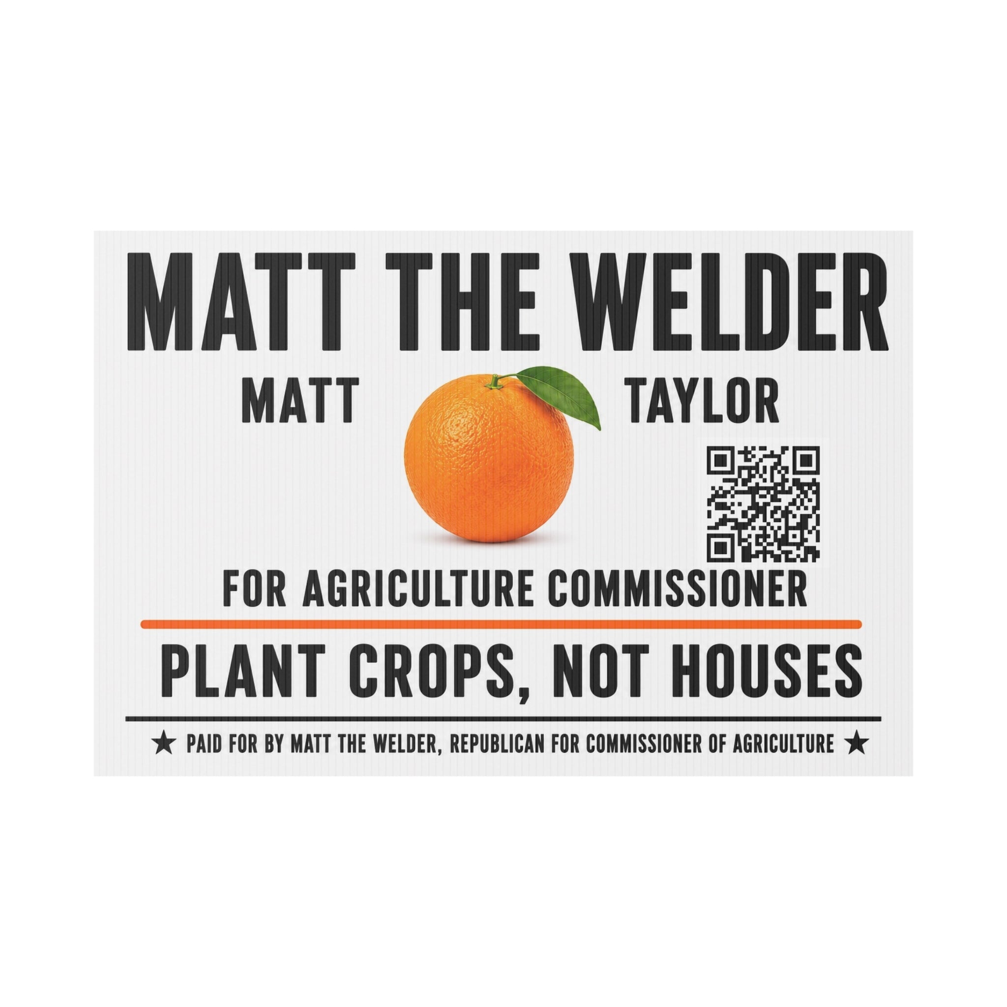 Plastic Yard Sign