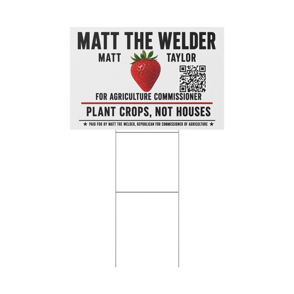 Plastic Yard Sign
