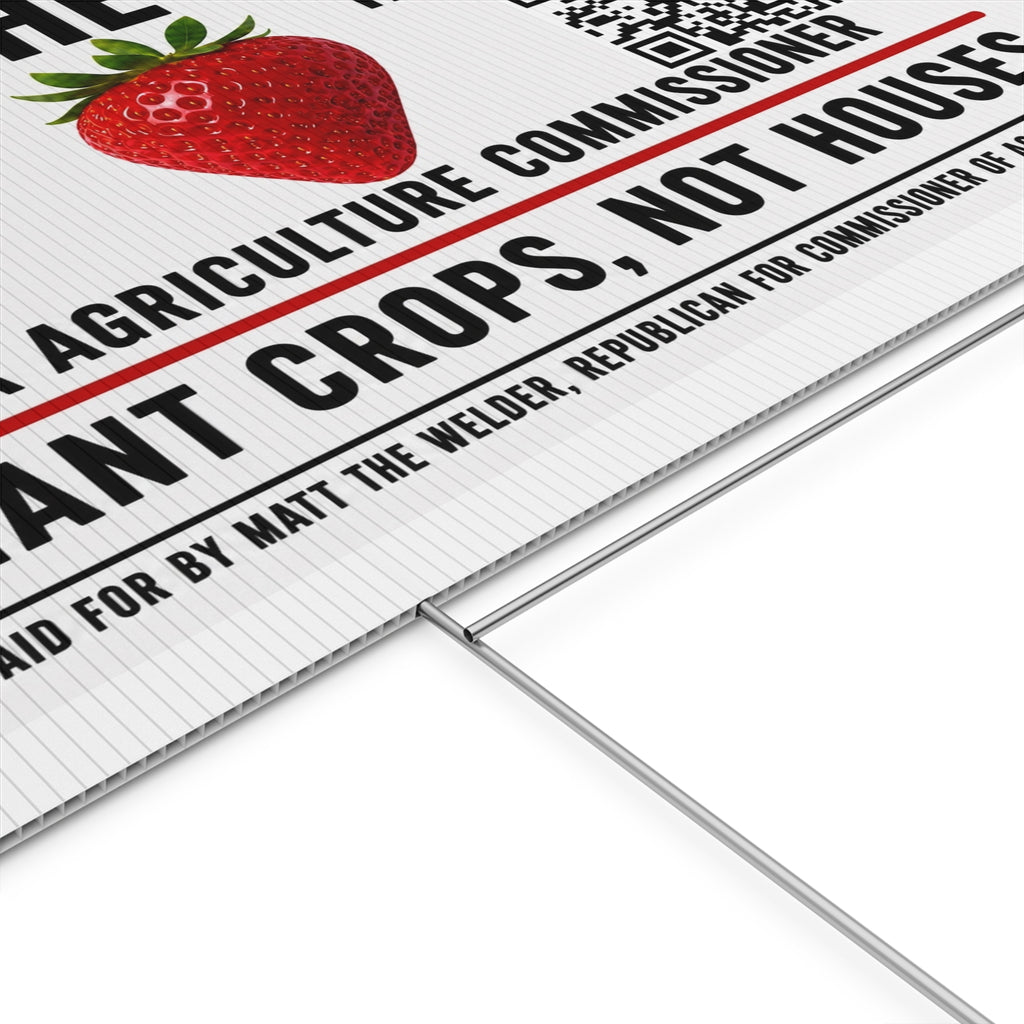 Plastic Yard Sign