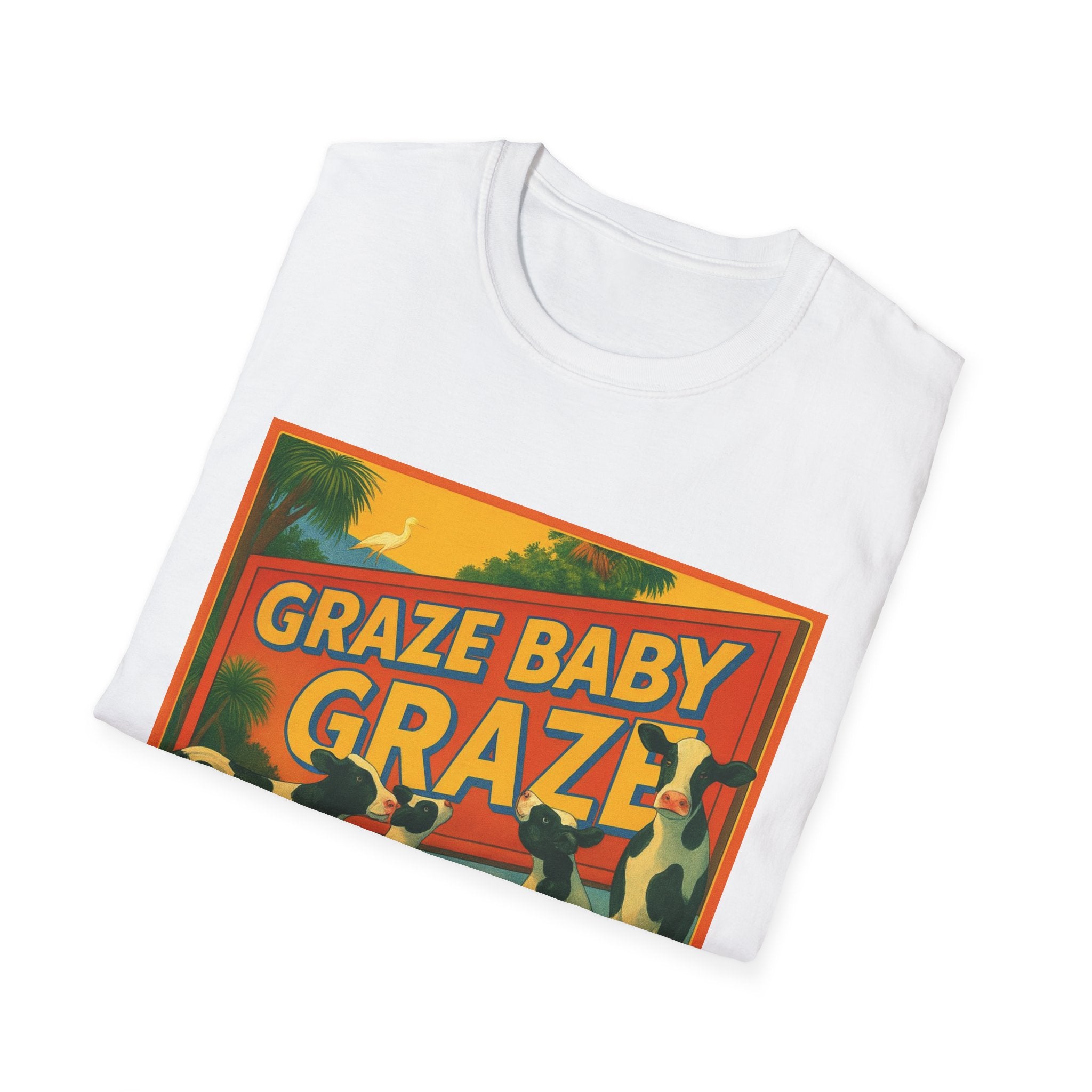 Graze Baby Graze Florida T-Shirt — Vintage Cows Campaign Tee (Matt the Welder for Agriculture Commissioner)