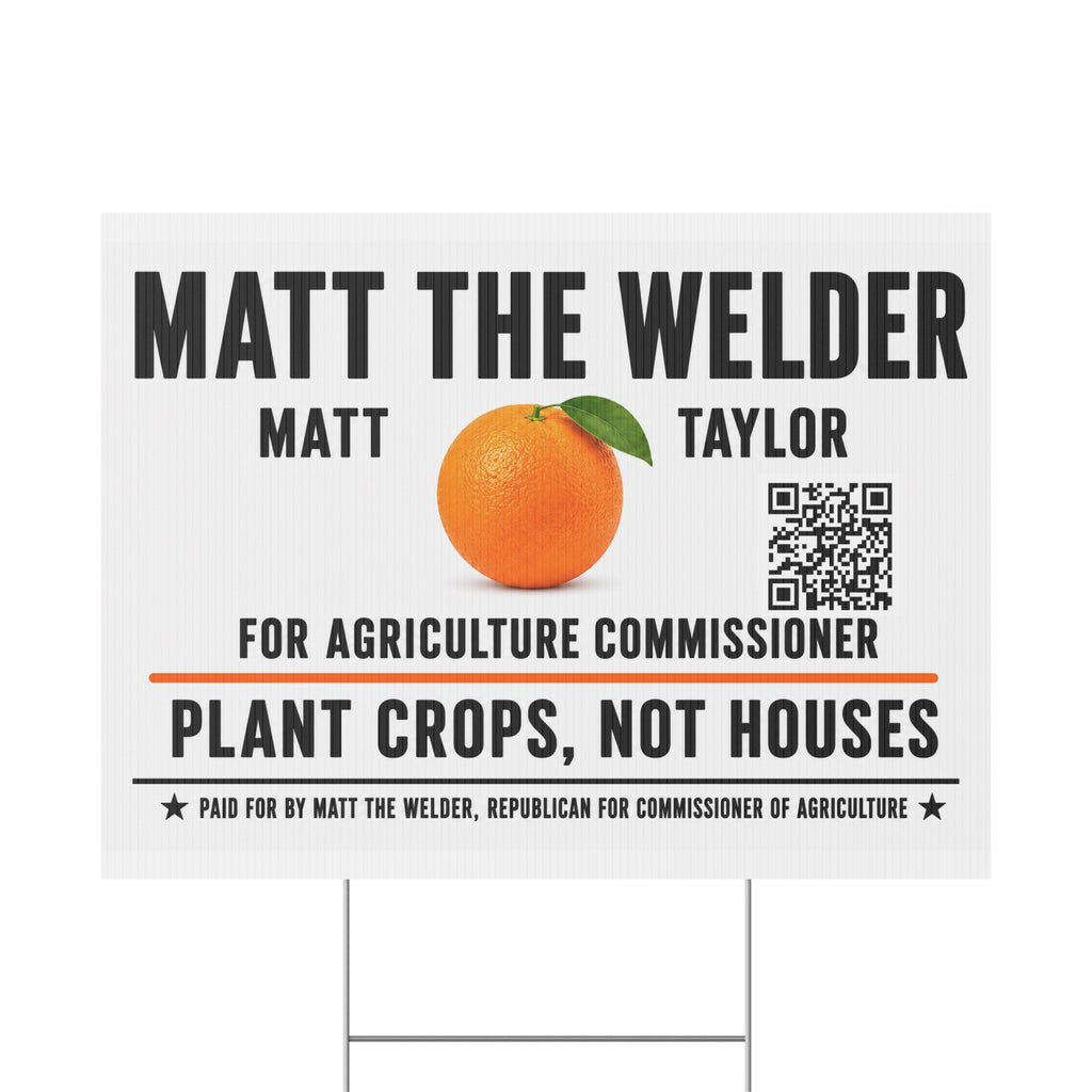 Plastic Yard Sign