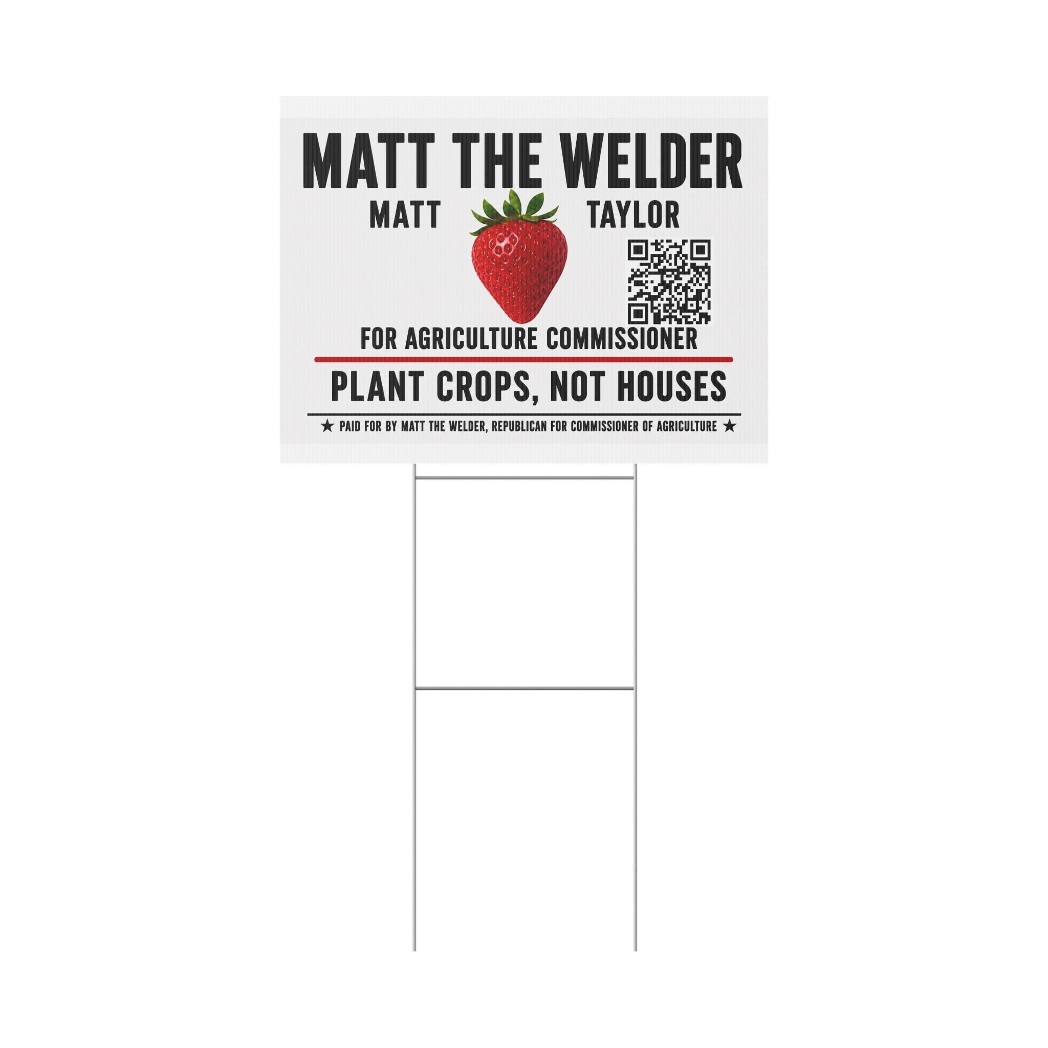 Plastic Yard Sign