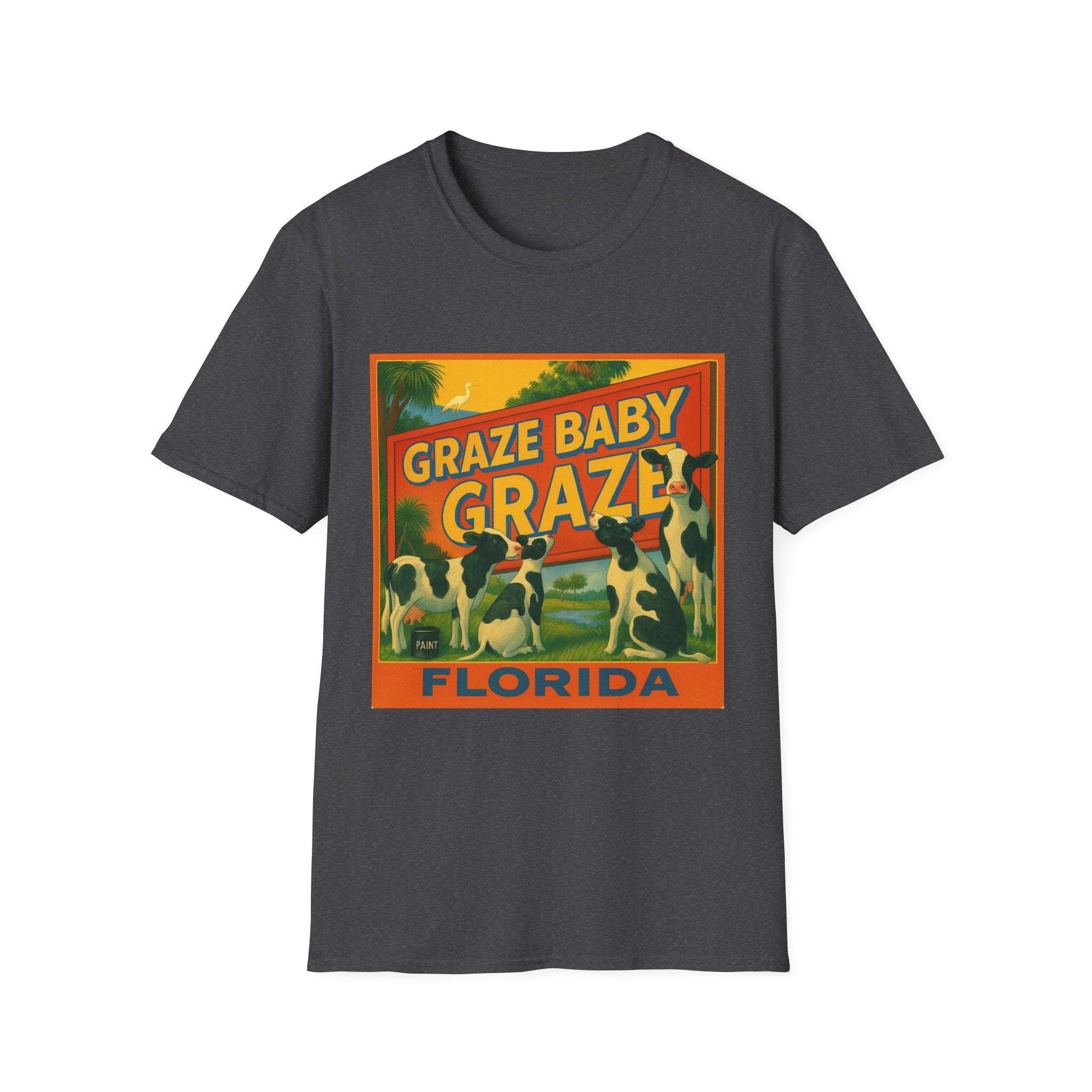 Graze Baby Graze Florida T-Shirt — Vintage Cows Campaign Tee (Matt the Welder for Agriculture Commissioner)