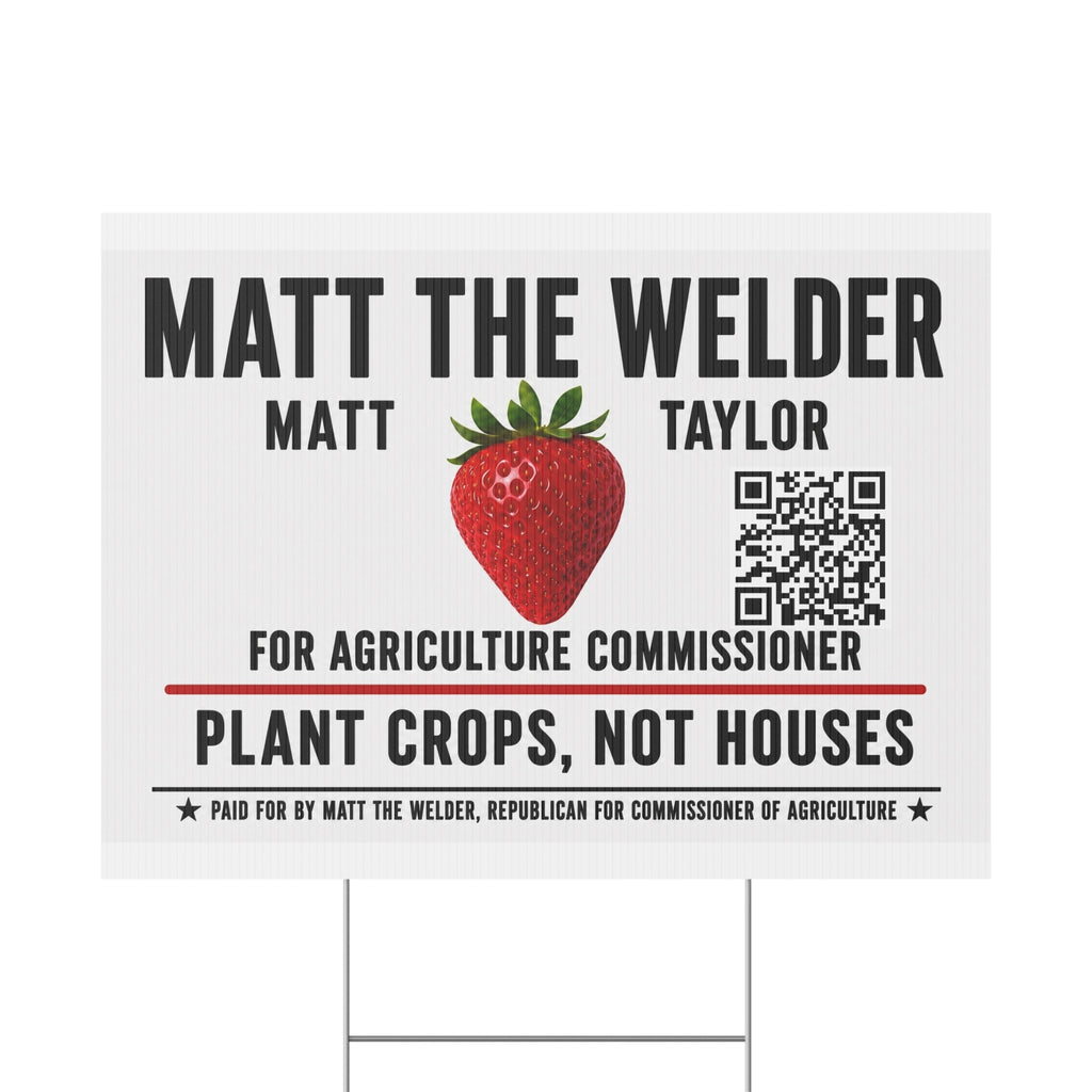 Plastic Yard Sign