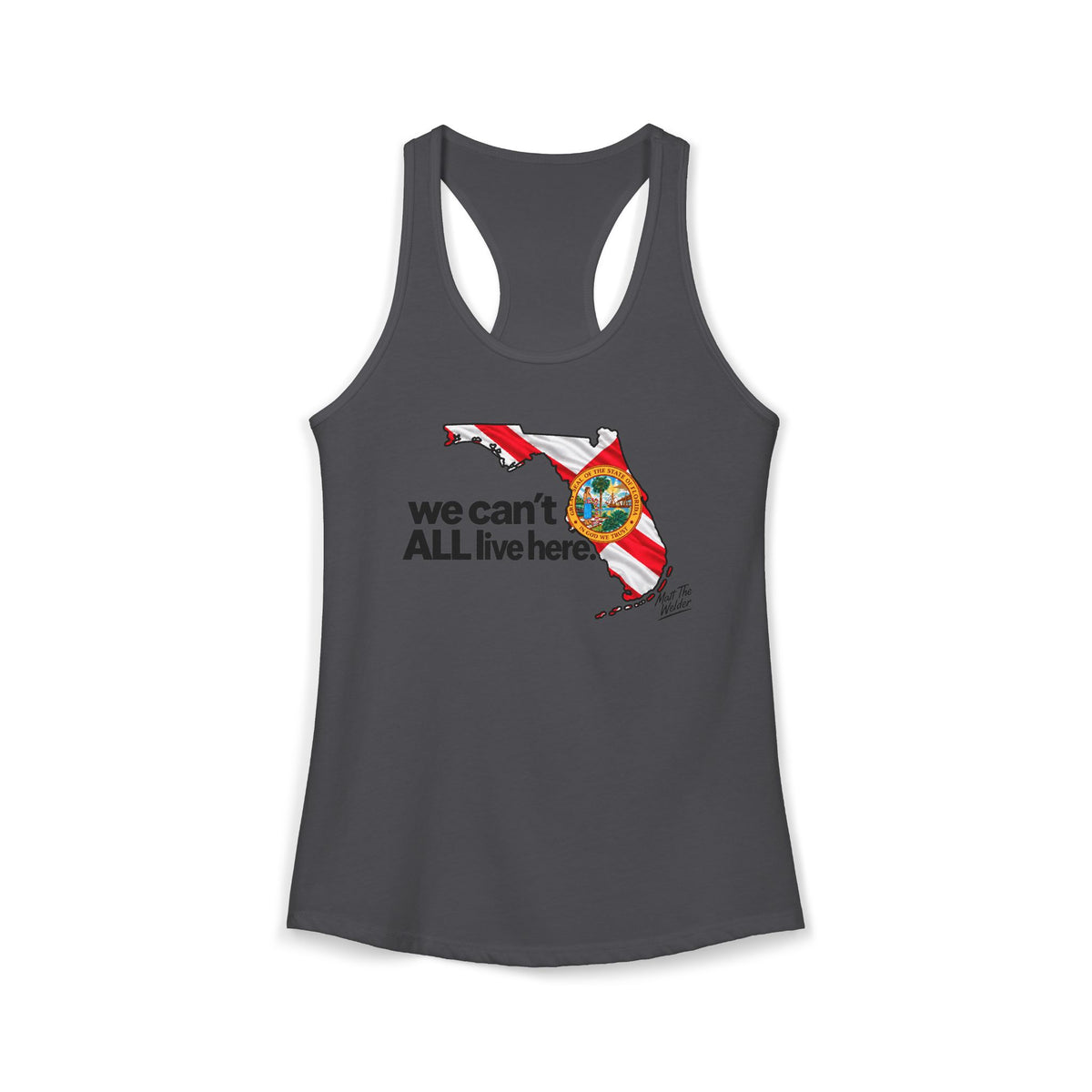We Cant All Live Here Women's Ideal Racerback Tank