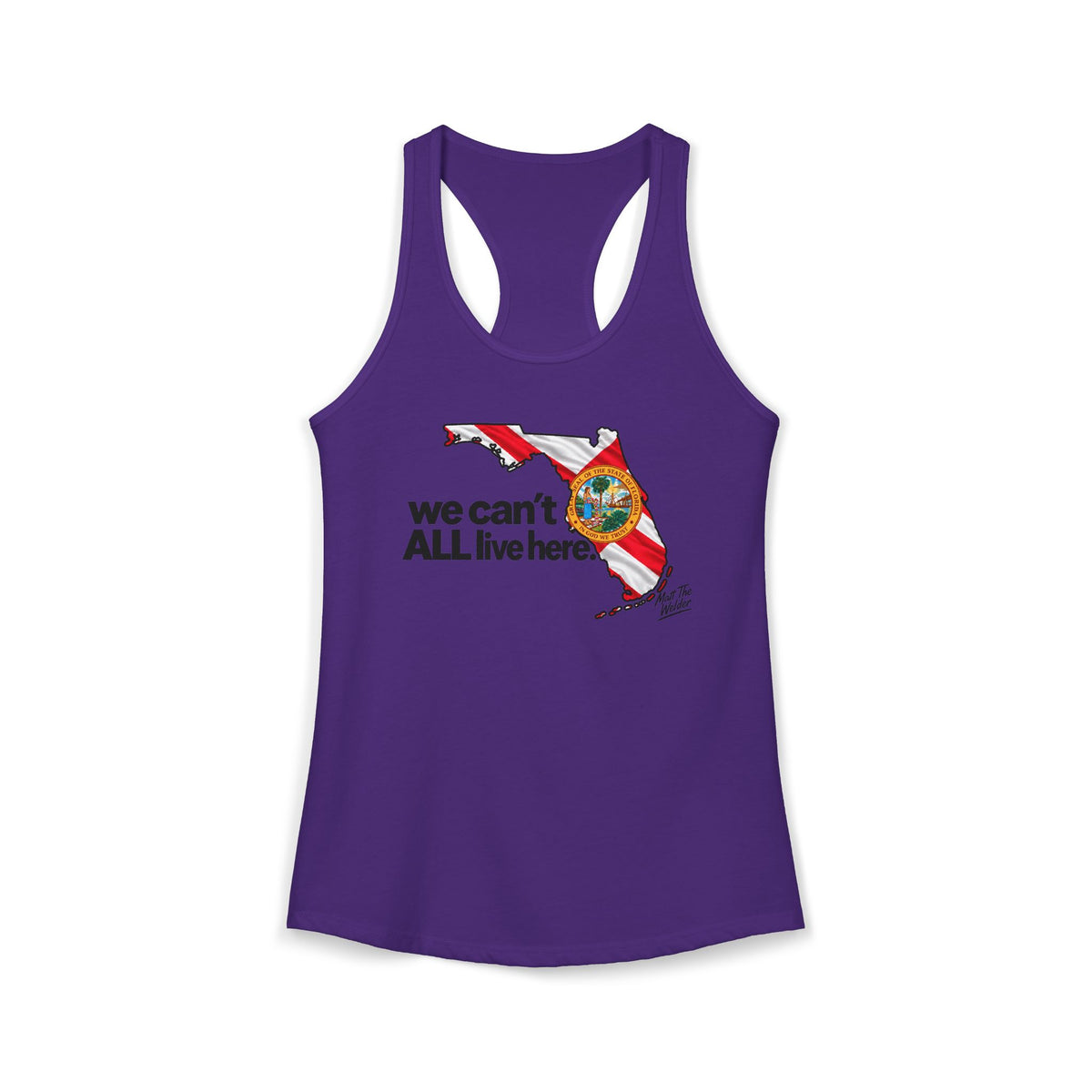 We Cant All Live Here Women's Ideal Racerback Tank