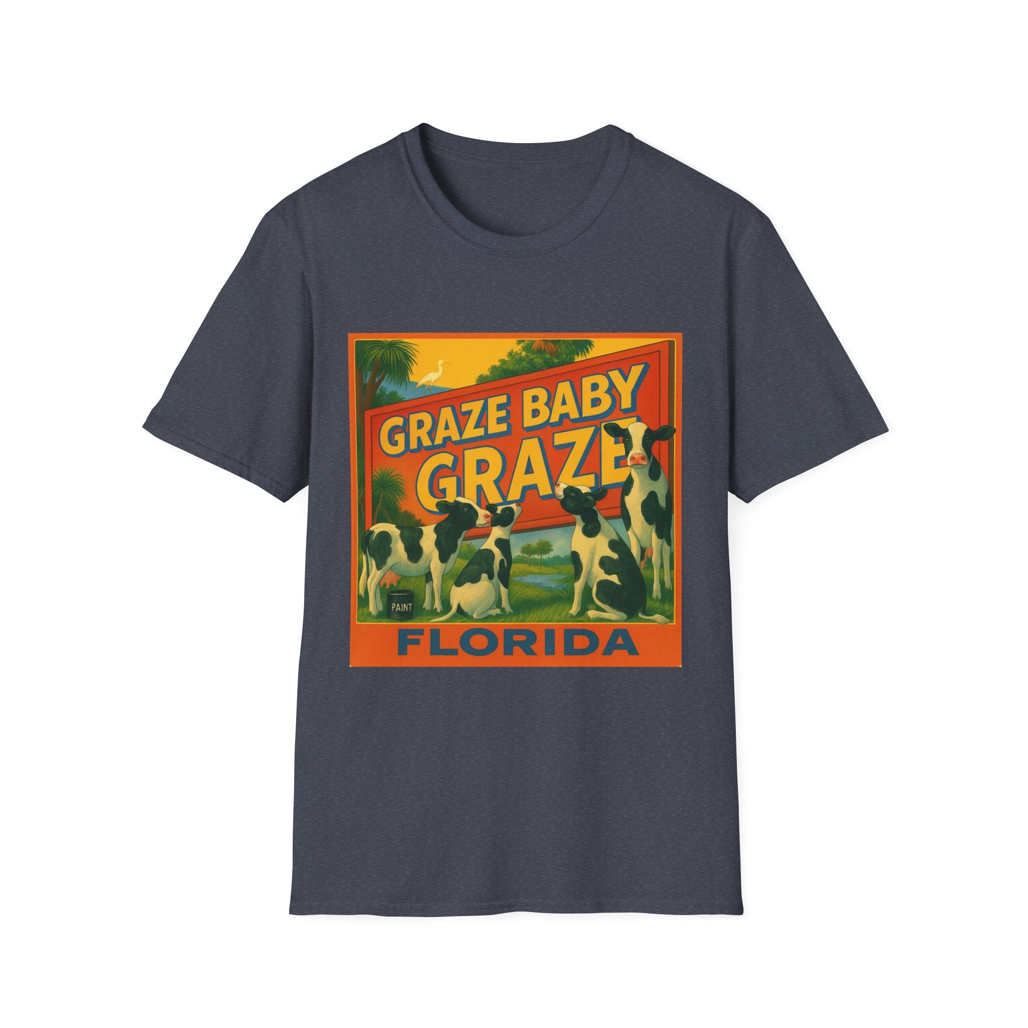 Graze Baby Graze Florida T-Shirt — Vintage Cows Campaign Tee (Matt the Welder for Agriculture Commissioner)